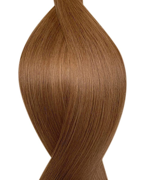 #6 rich praline nano hair extensions