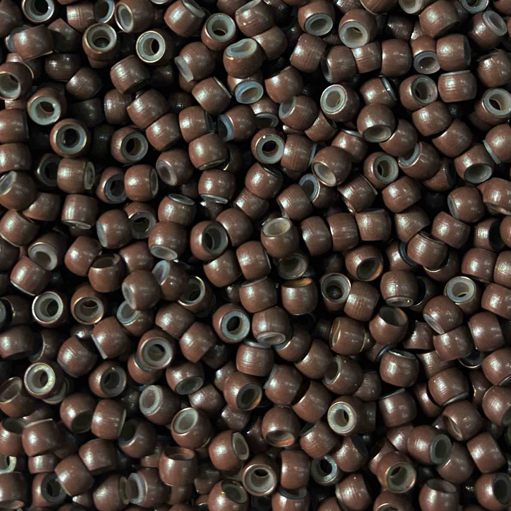 brown viola silicone lined nano rings