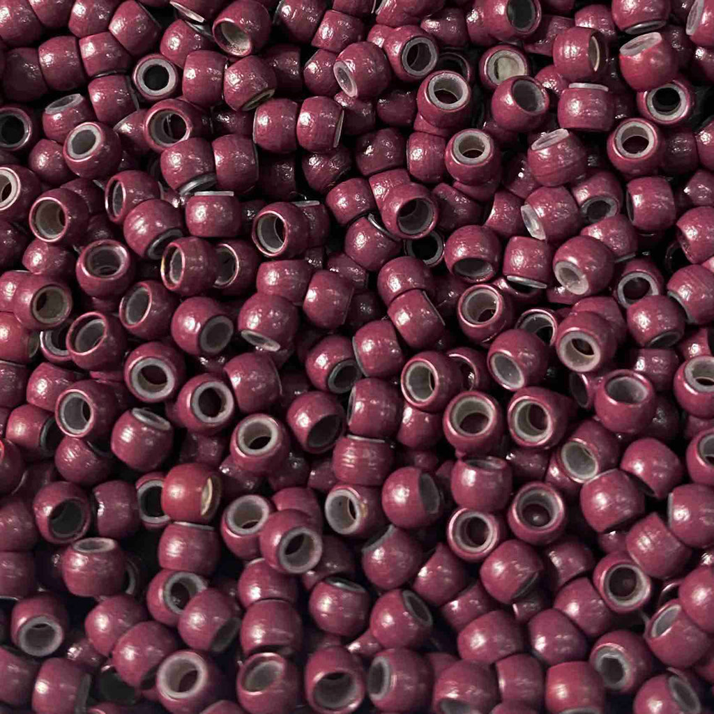 burgundy viola silicone lined nano rings