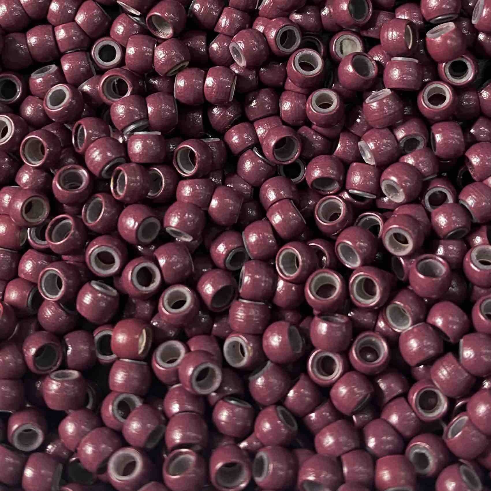 burgundy viola silicone lined nano rings