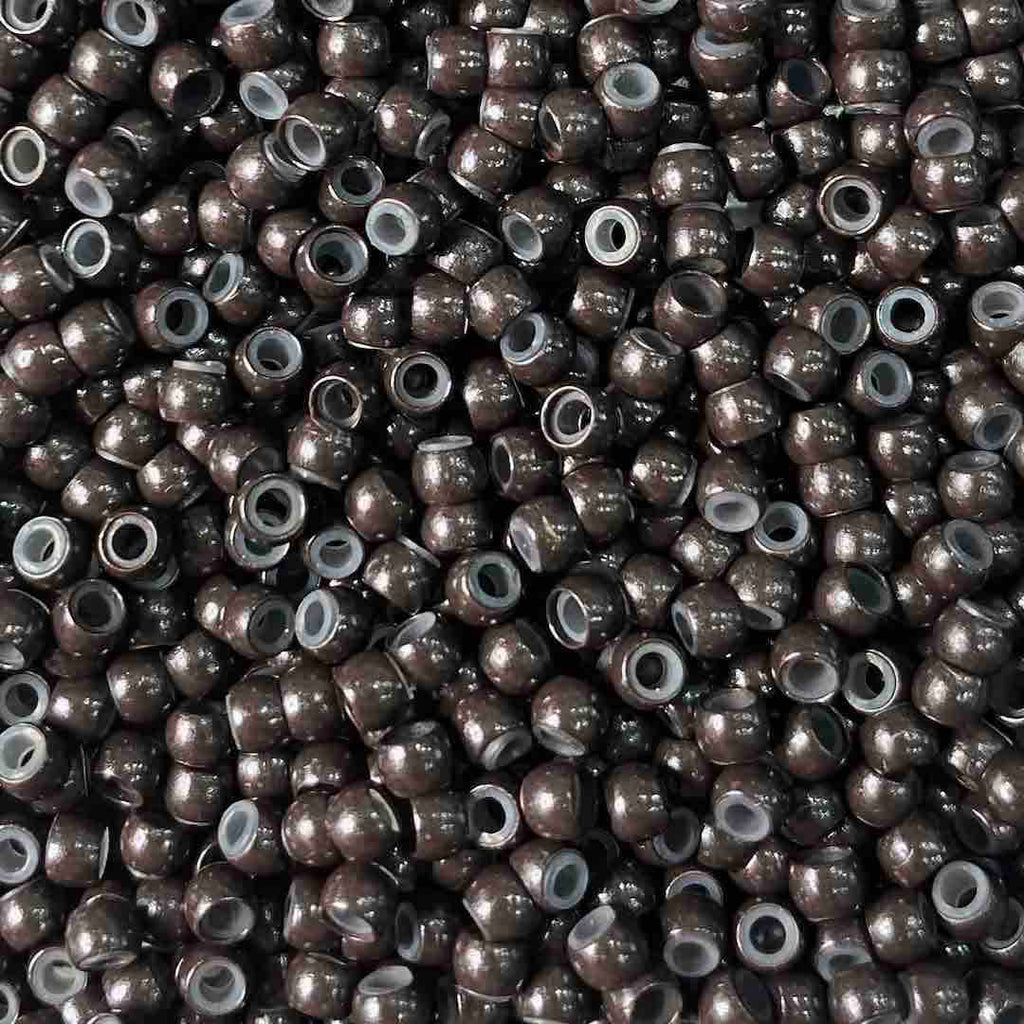dark brown viola silicone lined nano rings