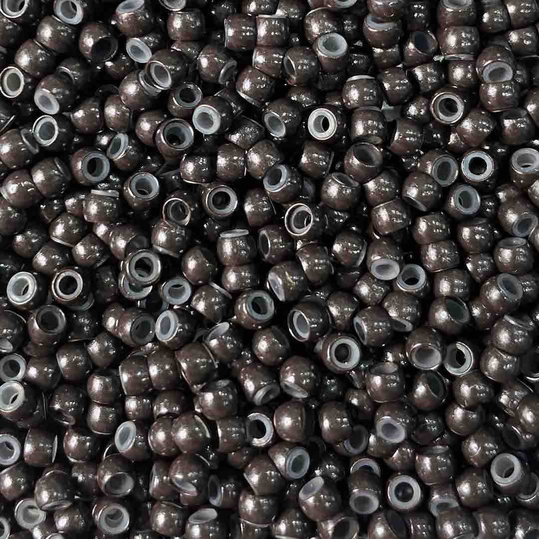 dark brown viola silicone lined nano rings