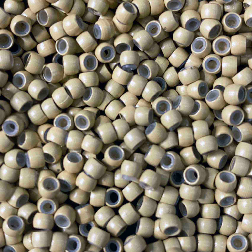 golden blonde viola silicone lined nano rings