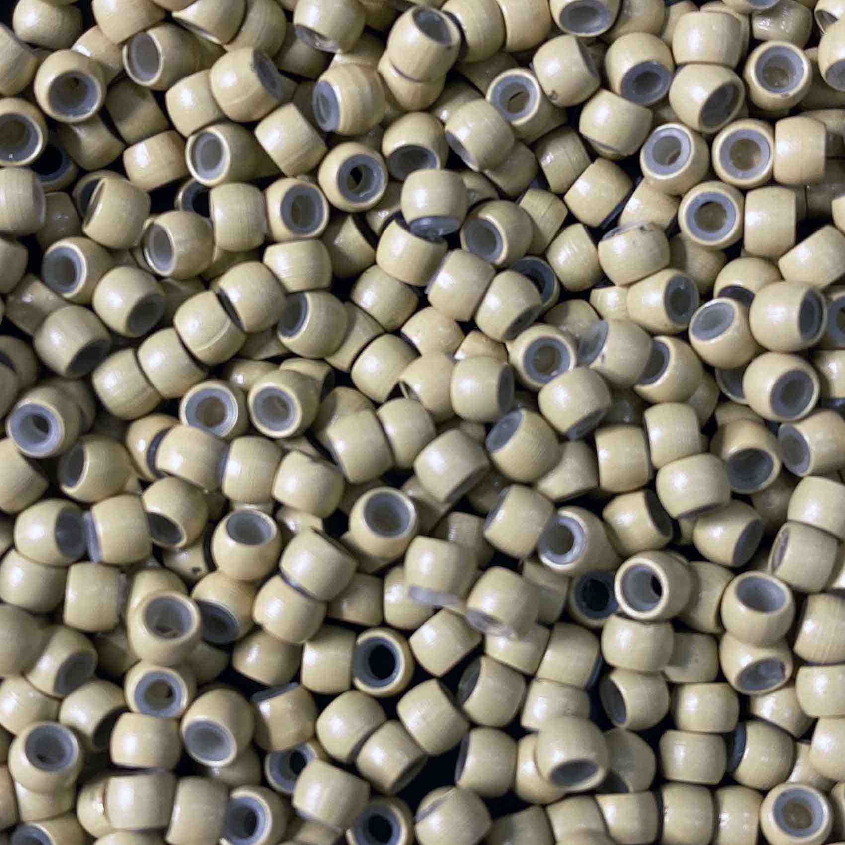 golden blonde viola silicone lined nano rings