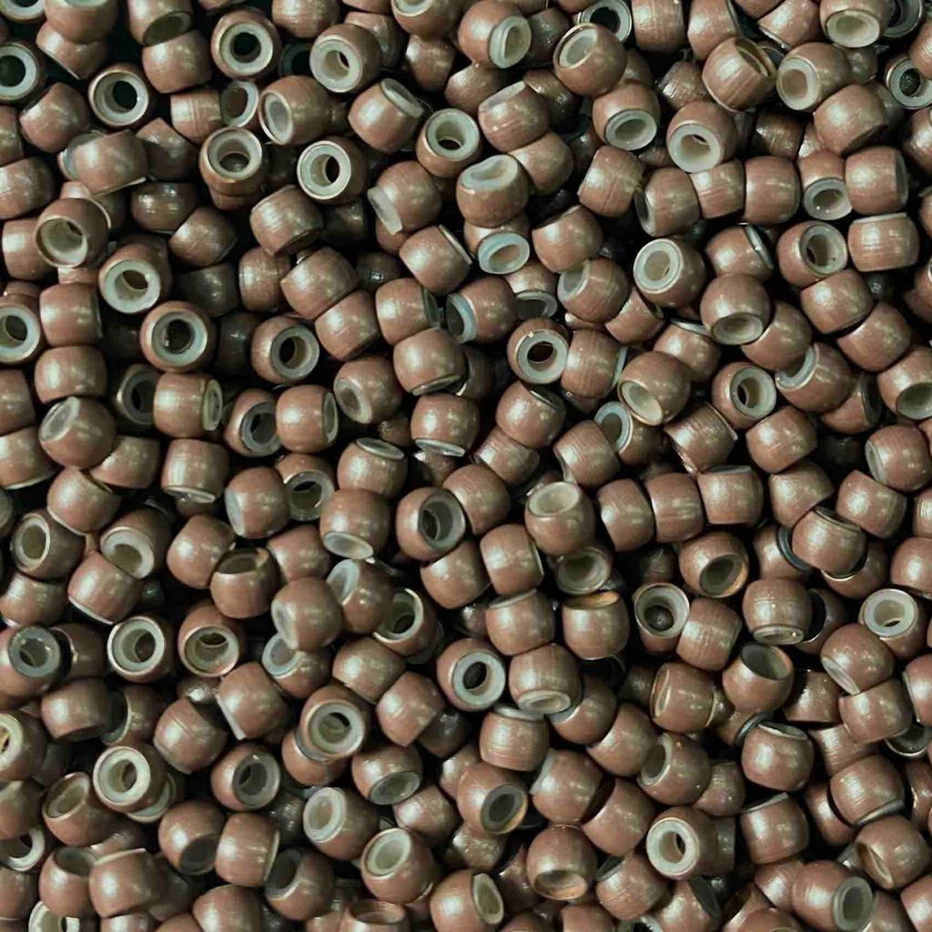 light brown viola silicone lined nano rings