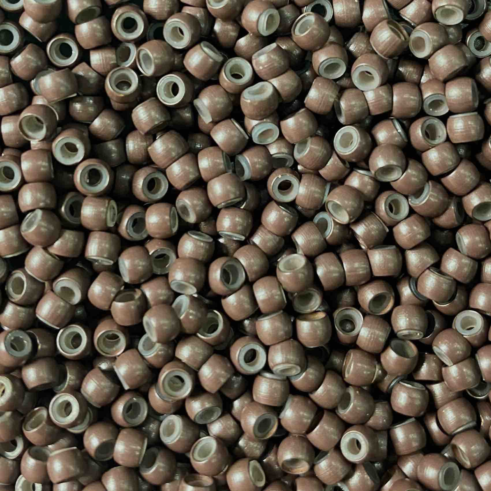 light brown viola silicone lined nano rings