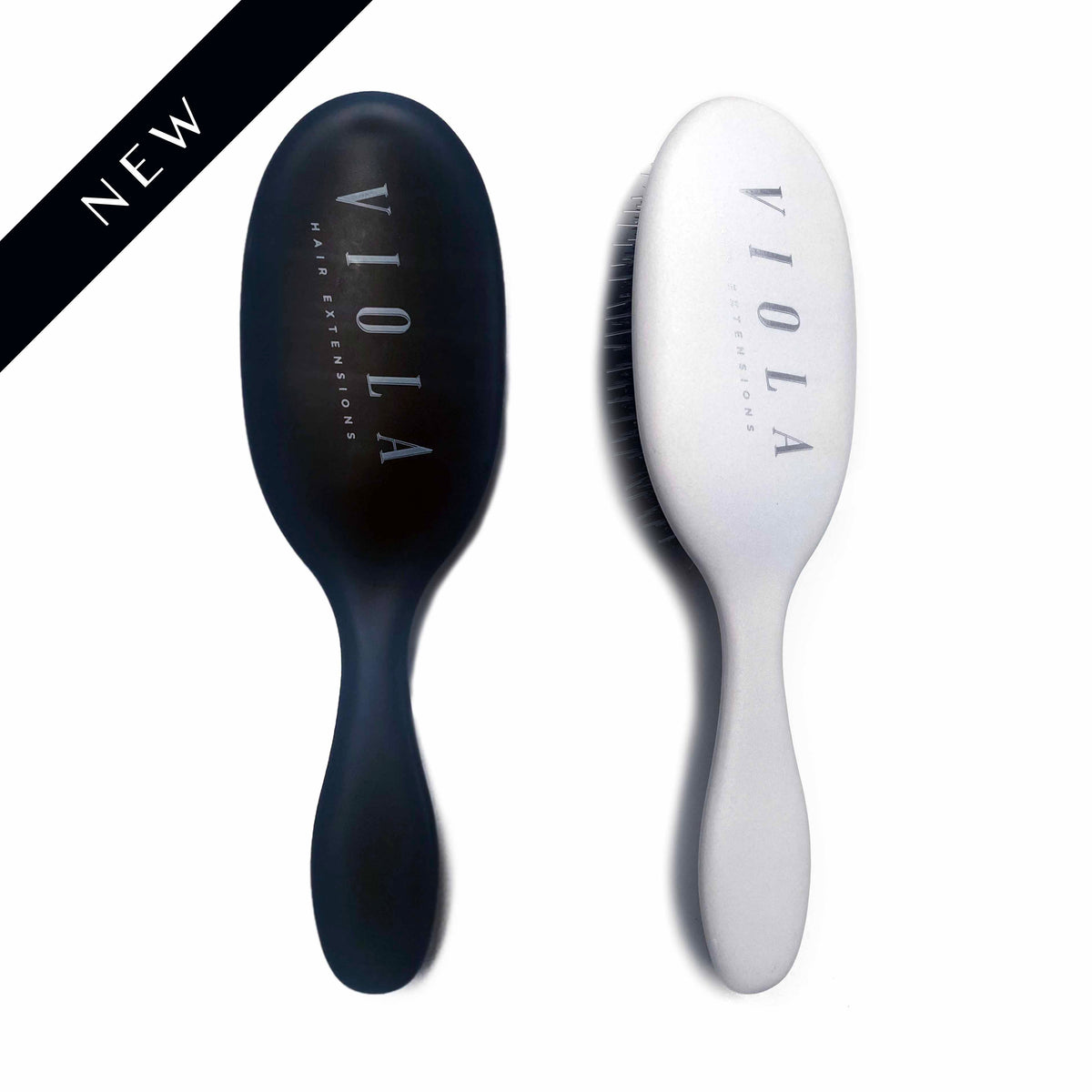 black and white viola oval bristle brush