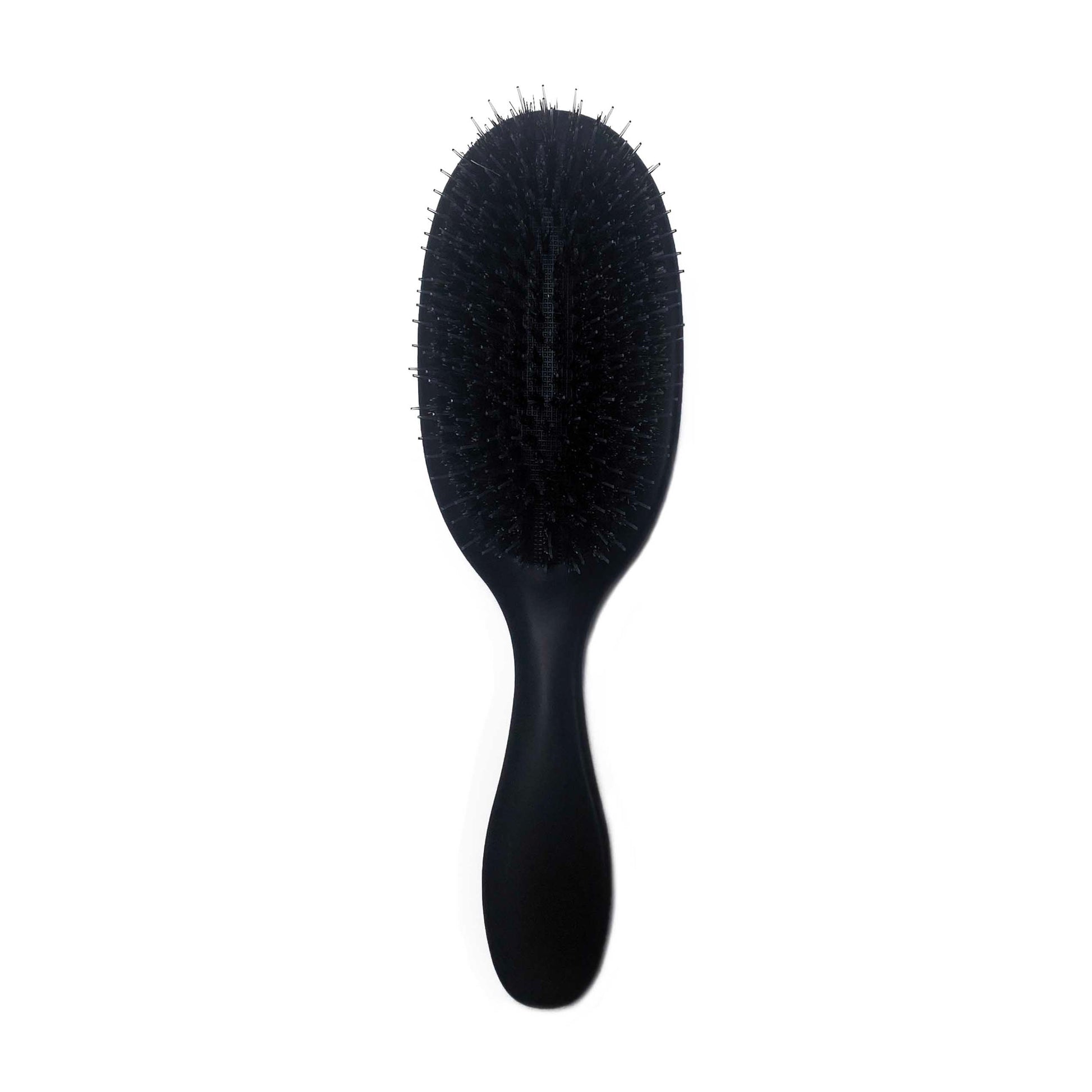 black viola oval bristle brush front