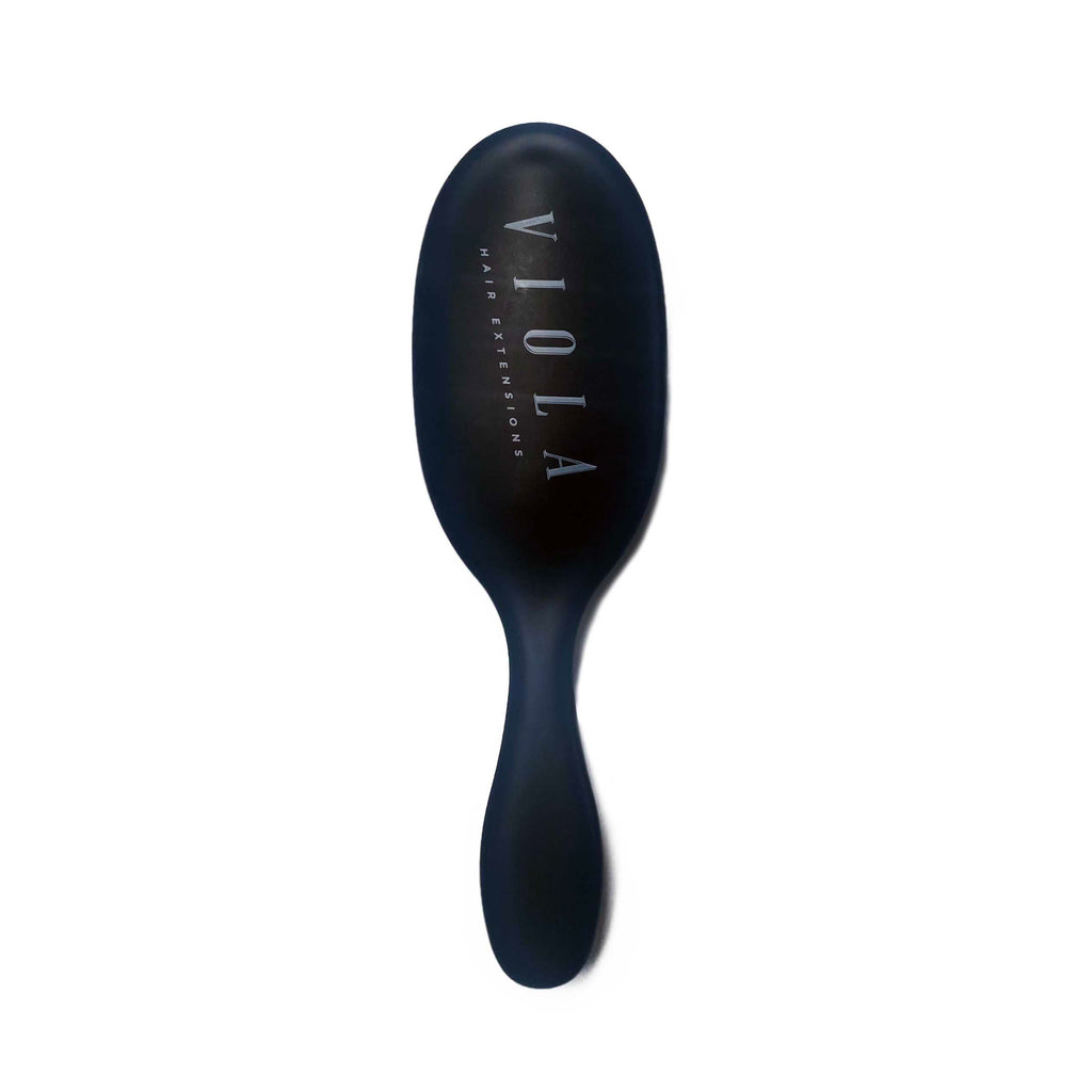black viola oval bristle brush back
