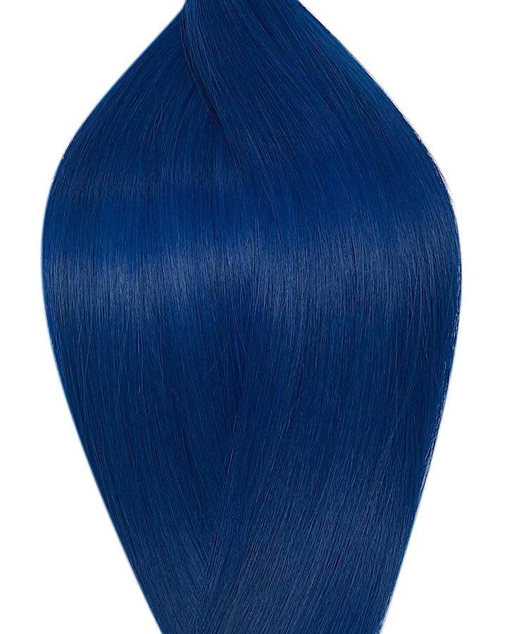 Blue Electric Nano Ring Hair Extensions