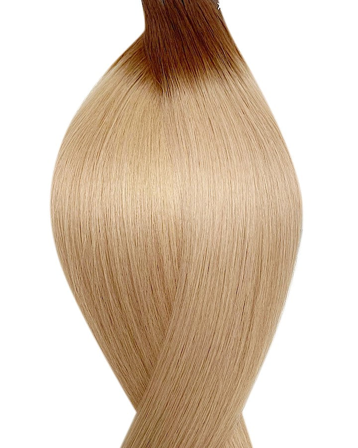 macchiato nano hair extension #t4/22