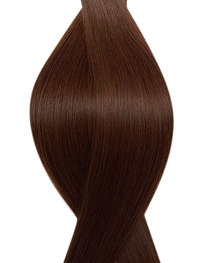 #4 milk chocolate nano hair extensions