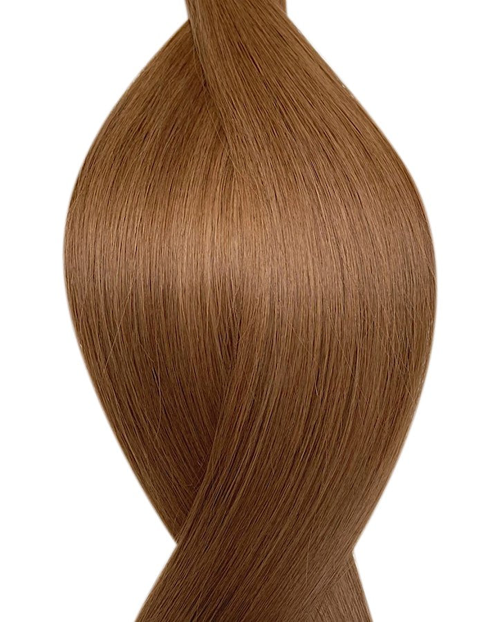 #6 rich praline nano hair extensions